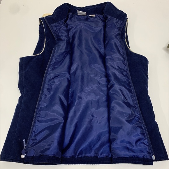 Women's E P PRO Navy Beige Microfiber Lightweight Versatile Golf Vest - Picture 9 of 16